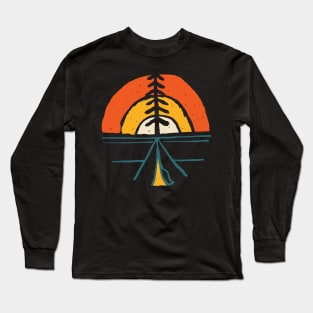 Camp and Sunset Long Sleeve T-Shirt